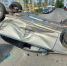 Опубликовано фото перевернутого Volkswagen во дворе дома в Воронеже - Voronezh-News.Net