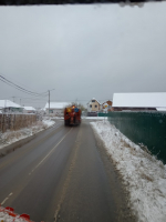 Воронеж засыпало первым снегом: коммунальщики вышли на борьбу с непогодой