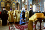 Правящий Архиерей возглавил воскресное богослужение в Неделю мясопустную, о Страшном суде