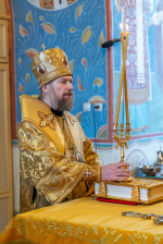 Митрополит Воронежский и Лискинский Леонтий возглавил торжественное богослужение в день престольного праздника соборного храма Алексиево-Акатова монастыря