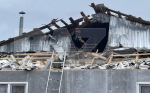 Появились кадры с места падения беспилотника в Воронежской области