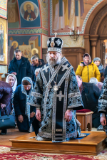 В пятницу первой седмицы Великого поста Правящий Архиерей возглавил богослужение в Сергиевском храме г. Воронежа