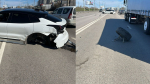 Тюнингованный Dodge и электромобиль попали в массовое ДТП в Воронеже