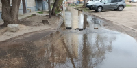Потоп на Ленинском проспекте в Воронеже произошёл из-за повреждённого водовода - ГТРК Воронеж
