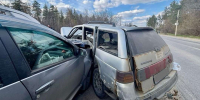 Nissan Terrano на скорости снес поворачивавший налево ВАЗ в Воронеже - Обозреватель.Врн