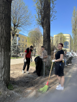 Бойцы студенческих отрядов нашего университета приняли участие субботнике