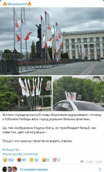 Известный оперный певец возмутился белыми флагами в центре Воронежа