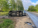 Под Воронежем пьяный водитель перевернулся на иномарке - есть пострадавшие