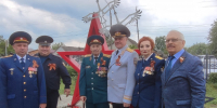 Офицер Росгвардии принял участие в открытие мемориала посвященному 80-летию Победы в Великой Отечественной войне - Росгвардия