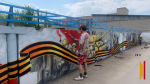 В Панино нарисовали патриотическое граффити к 9 Мая