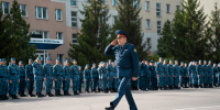 Рабочая неделя в институте началась с утреннего построения личного состава - Воронежский институт ФСИН России