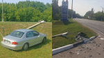 Десятилетний мальчик пострадал при столкновении Hyundai со столбом в Воронежской области