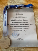 Студентка ВГАС Дарья Майбородина привезла четыре медали с Чемпионата России по плаванию! фото 3