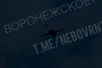 Украинский беспилотник попал на видео в Воронежской области