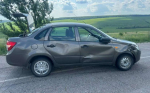 Школьник на питбайке врезался в Lada Granta в Воронежской области