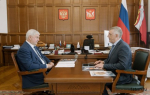 Губернатор Воронежской области Александр Гусев и ректор ВГТУ Дмитрий Проскурин обсудили программы развития вуза