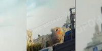 Воронежцы сняли на видео момент падения беспилотника на 5-этажку в центре города - ГТРК Воронеж