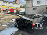 Электрокар сгорел в Советском районе Воронежа (ФОТО)