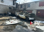 Электрокар сгорел в Советском районе Воронежа (ФОТО)