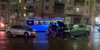 Три человека пострадали при столкновении легковушек в центре Воронежа - TV-Gubernia.Ru