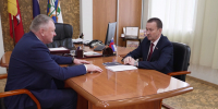 Юрий Матузов посетил с рабочей поездкой Новохопёрский район - ГТРК Воронеж