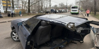 Появились кадры с последствиями смертельной аварии у ЖК «Цветной бульвар» в Воронеже - ГТРК Воронеж