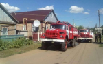 Одного человека эвакуировали из горящего дома в Воронежской области