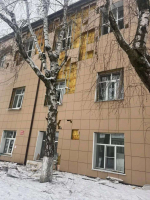 Появились фото поврежденной Воронежской православной гимназии после атаки украинских беспилотников