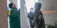 Повреждённые от налёта БПЛА окна в квартирах начали восстанавливать в Воронеже - Bloknot-Voronezh.Ru