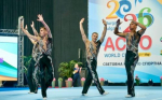 Гимн России и флаг России на Кубке мира по спортивной акробатике фото 4