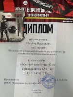 Преподаватель ВГАС стал призёром областных соревнований по классическому пауэрлифтингу фото 3