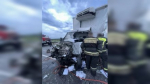 «Газель» протаранила фуру на воронежской трассе: 1 человек погиб, 2 пострадали