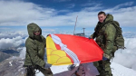 Кадет из Борисоглебска развернул флаг Воронежской области на вершине Эльбруса