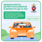 Обезопасьте детей во время поездки на личном автотранспорте!