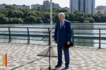 В Воронеже на дамбе Чернавского моста отметили День Государственного флага России